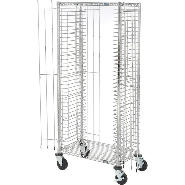 Nexel Side Load Wire Tray Truck with 39 Tray Capacity, 30L x 18W x 69H 168316